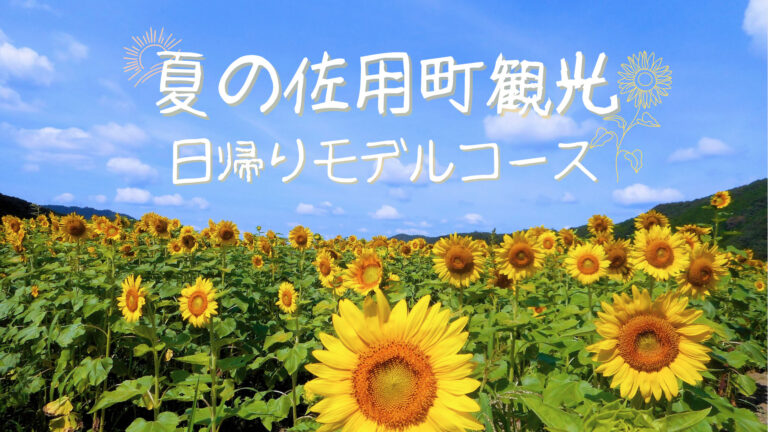 【夏の佐用町観光】日帰りモデルコースのご紹介